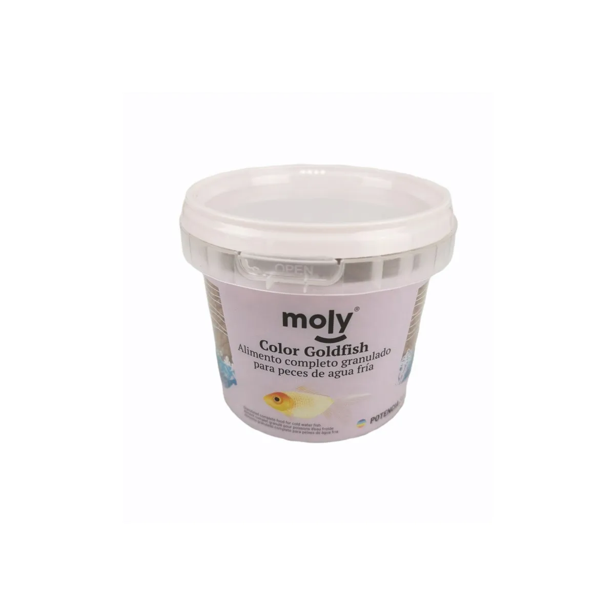 Moly Goldfish – Alimento Granulado para Peces de Estanque y Agua Fría – Protege y Realza el Color Natural – Nutrición Equilibrada y Alta Digestibilidad 2 Unidades 150 gr 750 ml
