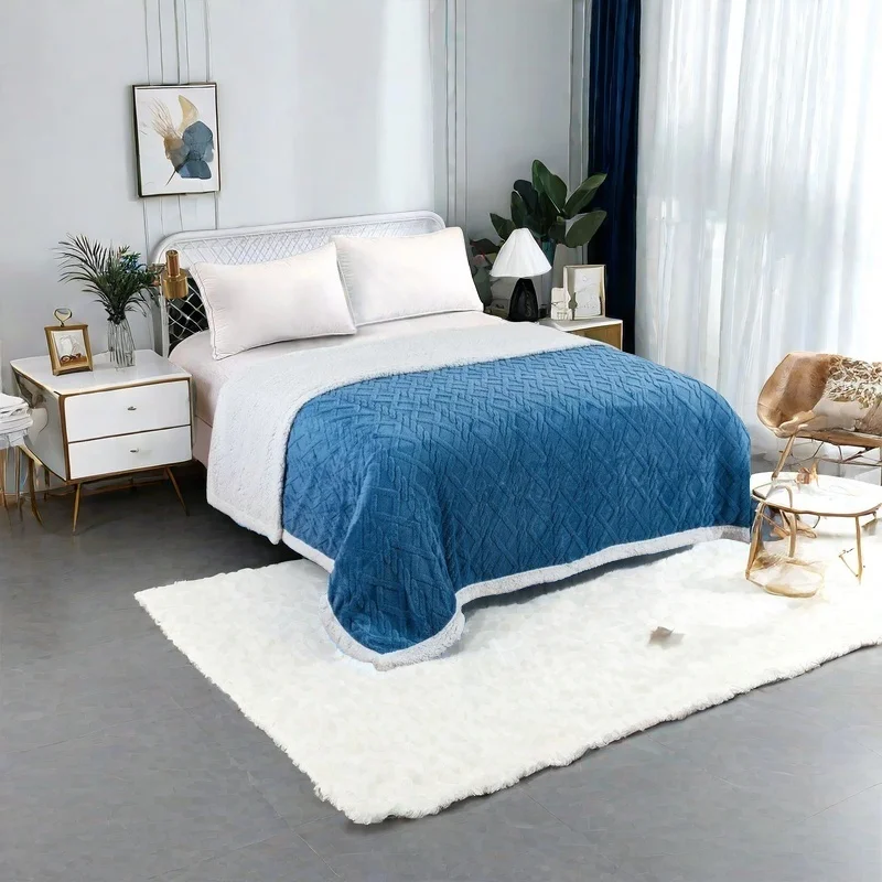 ARISE SHOP-Mantas Polar Invierno de Sherpa Multiuso con Microfibra Extra Suave y Borreguitos,Manta