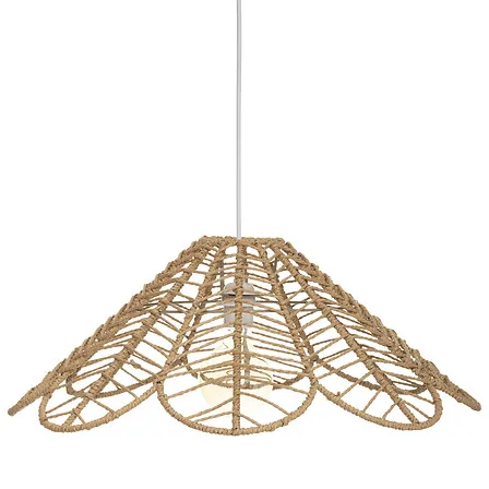 Lámpara colgante Folk diám. 58 cm cuerda natural / Lampara de techo