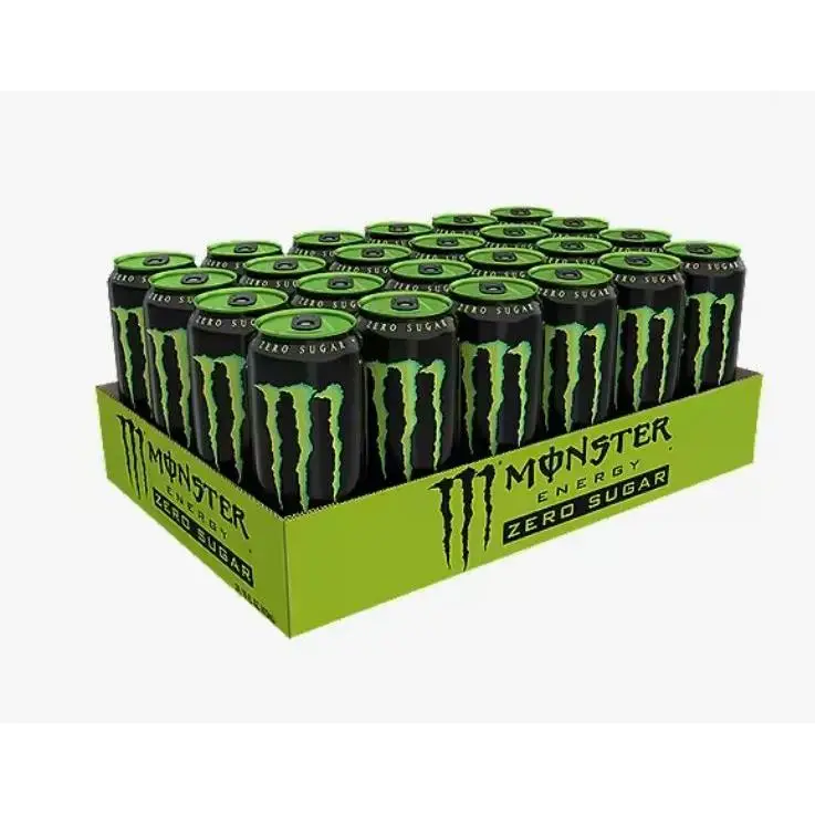 National monster energy zero sugar - absolutely zero- pack 12 or 24 cans 50cl - energy drink (national-spain)