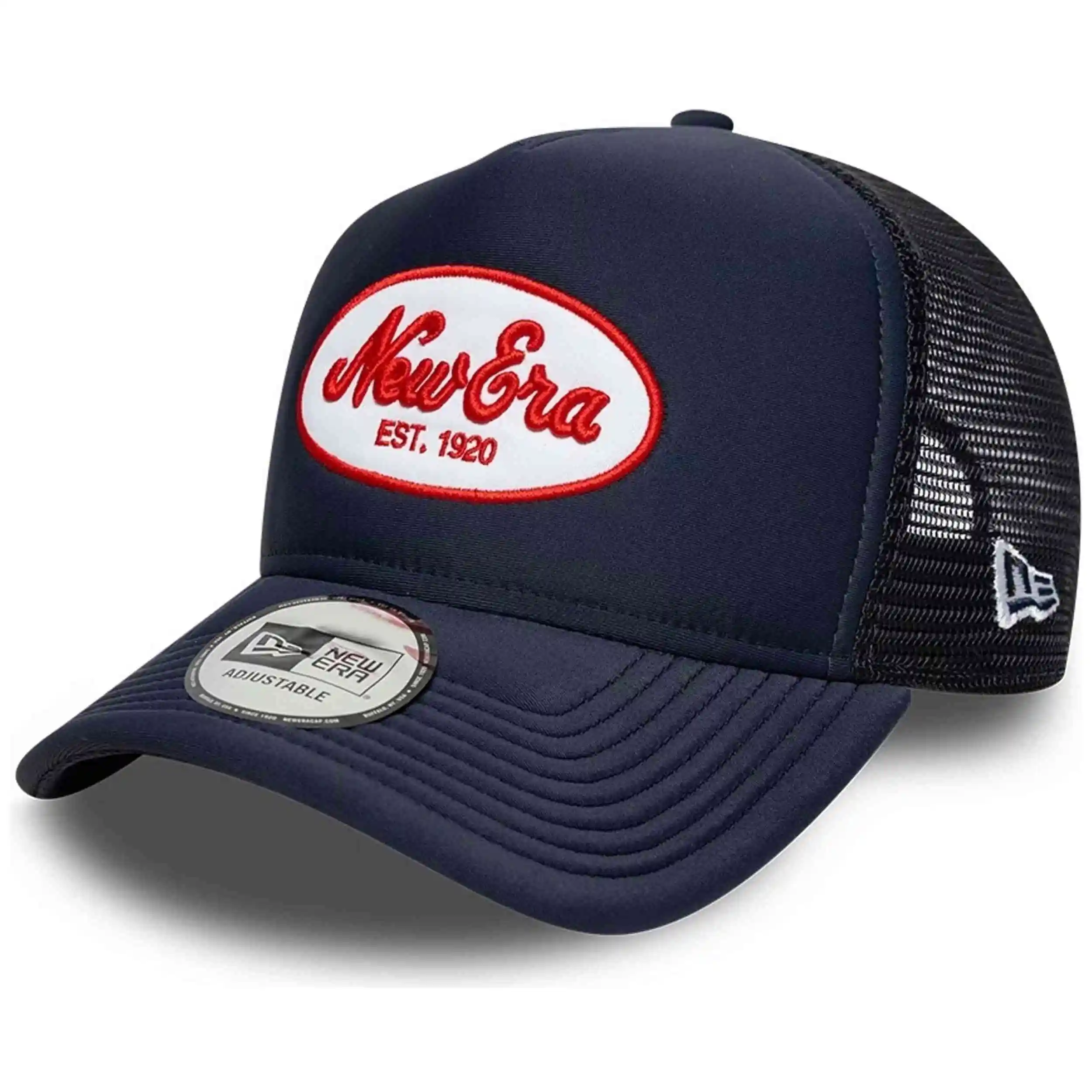 Gorro New Era modelo Oval Foam Patch Trucker Newera Nvy