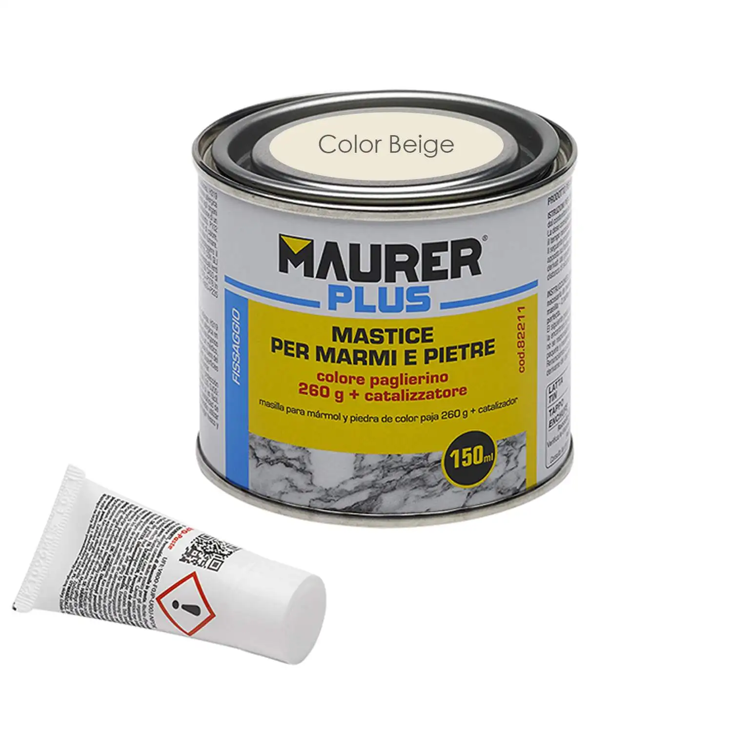 SANCO STORE - MAURER Masilla Para Marmol Color Beige 150 ml. 2 unidades