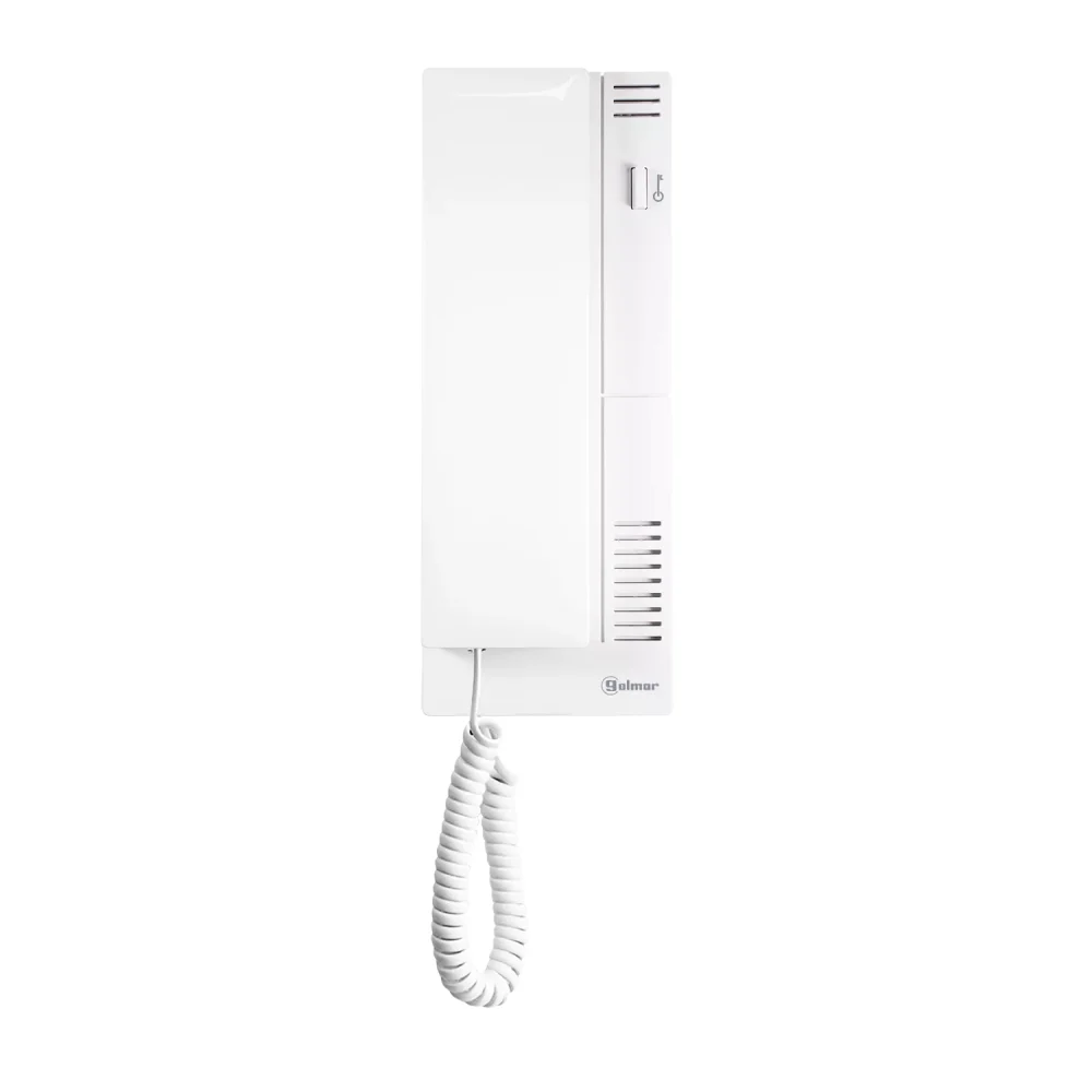 Golmar T-510R 11205510P Teléfono Portero Automático Universal 4+N Analógico, Sustitución Compatible, Instalación Fácil, Audio Claro, Apertura de Puerta, Color Blanco Original