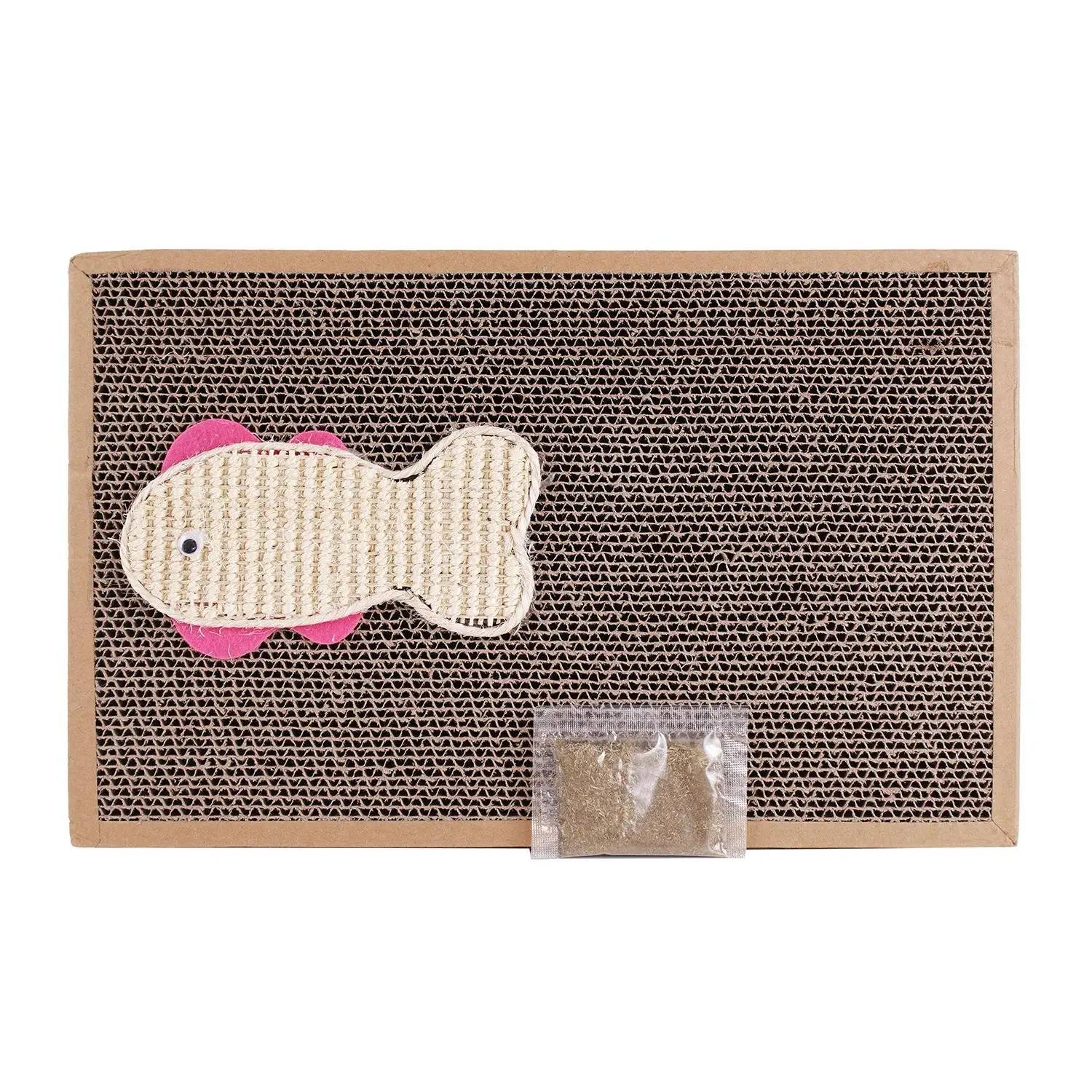 Rascador Gatos Rascador de Cartón Juguetes Gatos Accesorio Ideal para Afile las Uñas (24X39) BPS-1853