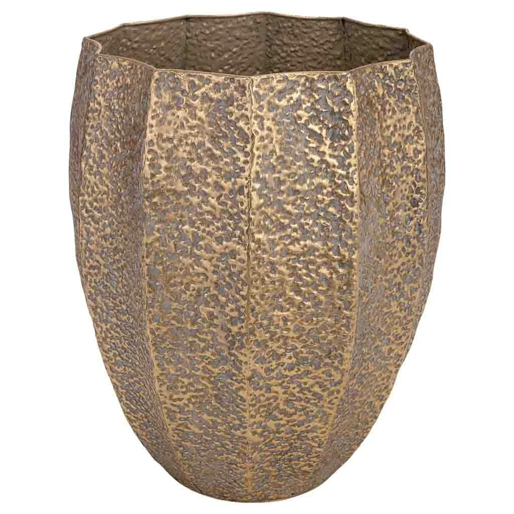 Wonderlust Deco - Fioriera in metallo dorato 40x39x51 cm Oro 40x39x51h cm