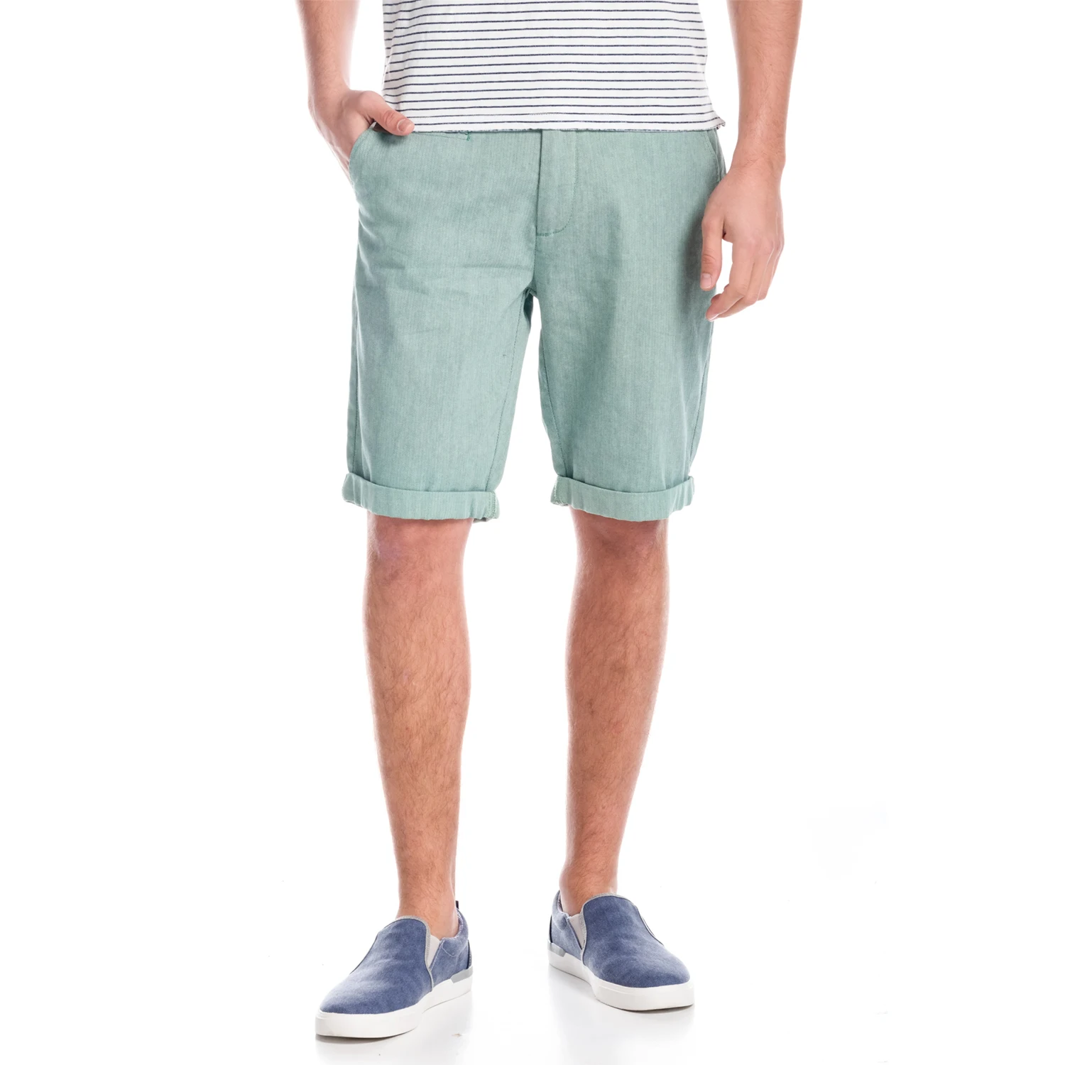 Koroshi Bermuda Hombre Chino Efecto Denim con Vuelta – Koroshi 1811PS19