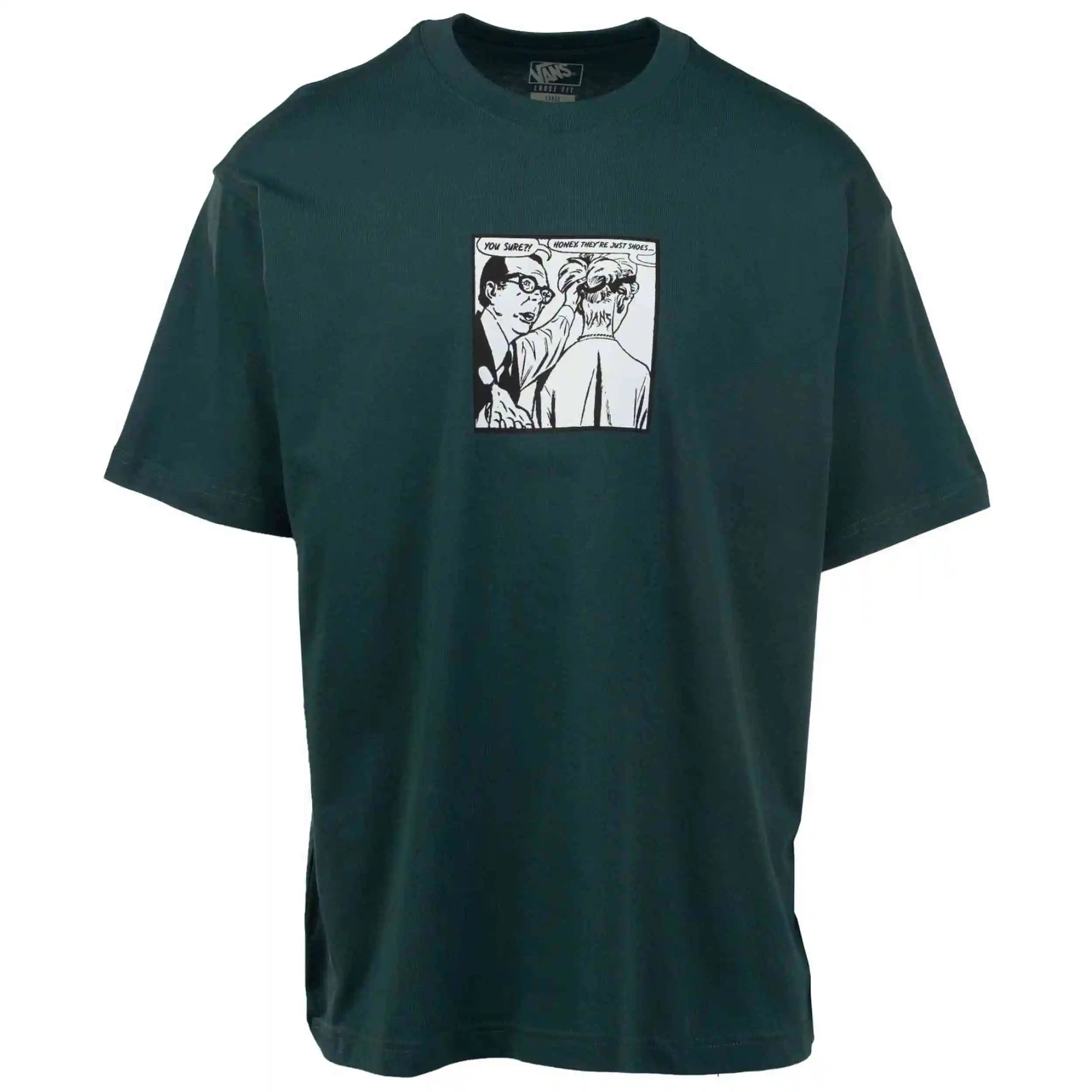 Camiseta Vans modelo They Are Just Shoes Loose Ss Tee Mystic Moss
