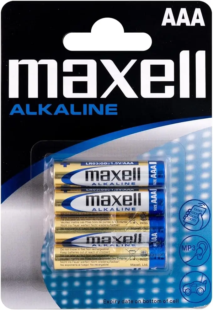 Extracting Panasonic Maxell Kodak 48 battery in blister 4 PCs AA-AAA LR03 LR06