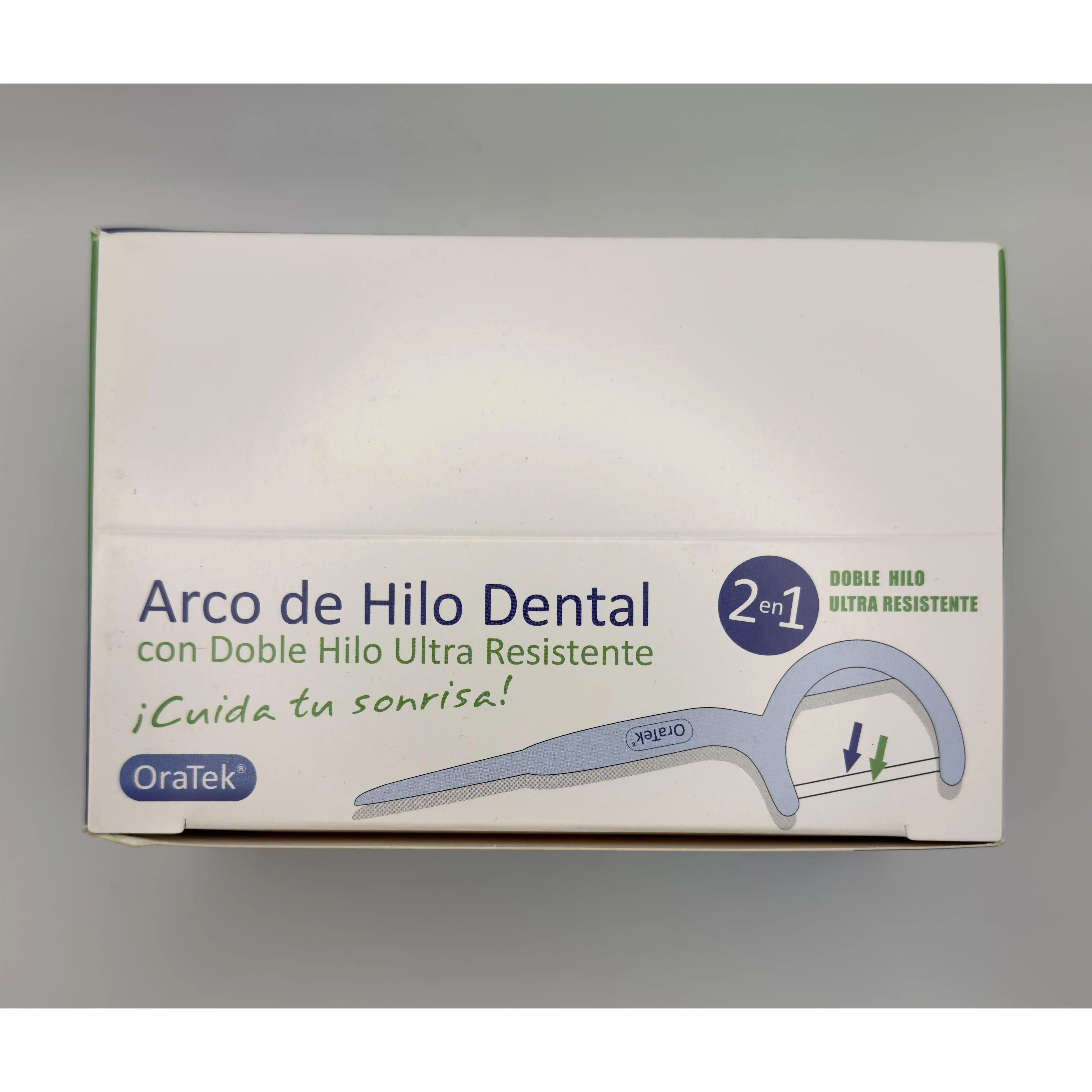 Oratek Arco Dental, Pack Individualizado - Caja con 100 Unidades de Hilo Dental para una Limpieza Dental Completa y Precisa