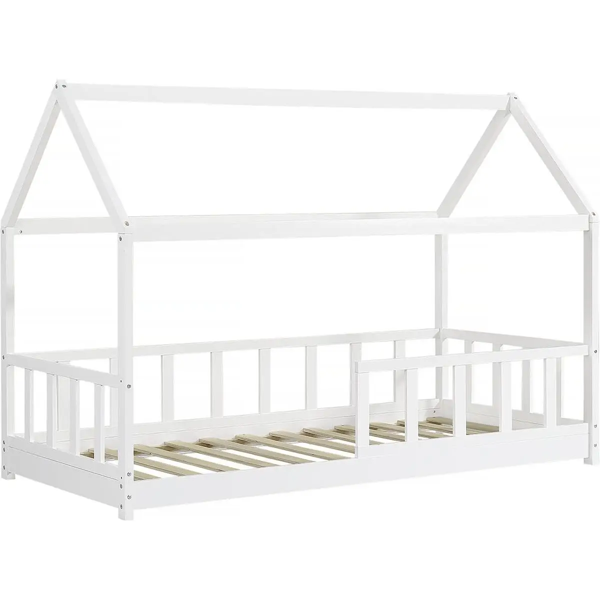 Habitat y Jardin - Cama infantil "Mila" - 90 x 190 cm - Blanco