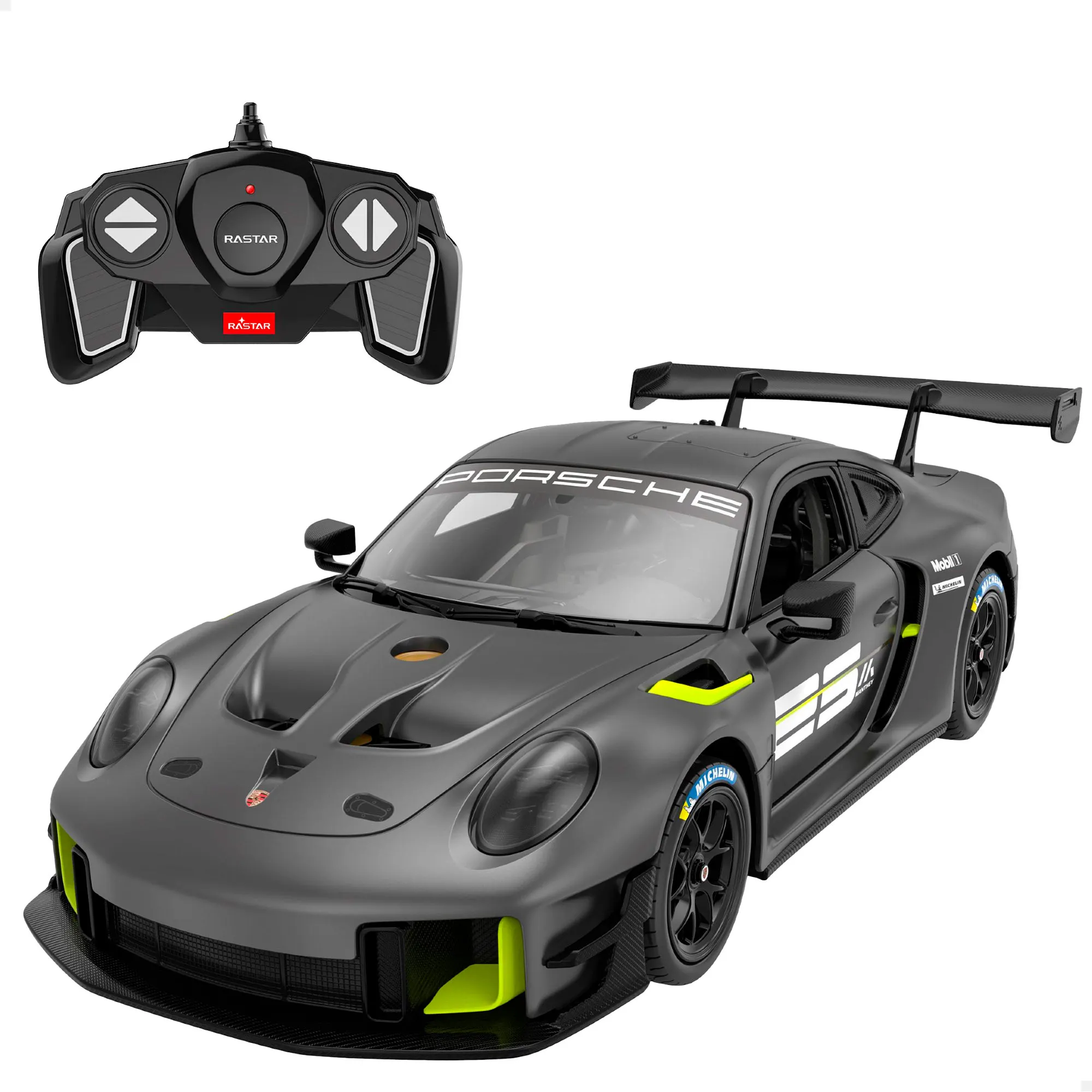 RASTAR - Coche teledirigido y desmontable, escala 1:18, 8 partes, licencia oficial, 2.4 GHz, 6 direcciones, juguetes STEM, coches de juguete, juegos de construcción para niños, piezas de construcción