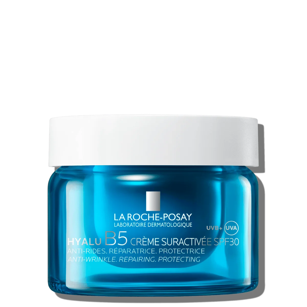 La Roche-Posay - Crema hidratante facial HYALU B5 SURACTIVATED con ácido hialurónico y vitamina B5, textura aquagel, SPF 30, para todo tipo de piel y piel sensible a níquel, antiarrugas y calmante