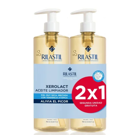 RILASTIL PACK XEROLACT ACEITE LIMPIADOR 2X1 750 ml