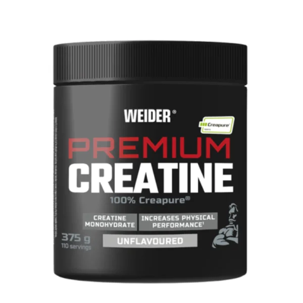 Weider Premium Creatine 100% Creapure - Suplemento de creatina monohidratada - 375 gr - Mejora el rendimiento físico - Sabor a elegir - Incrementa la masa muscular - Favorece la recuperación.