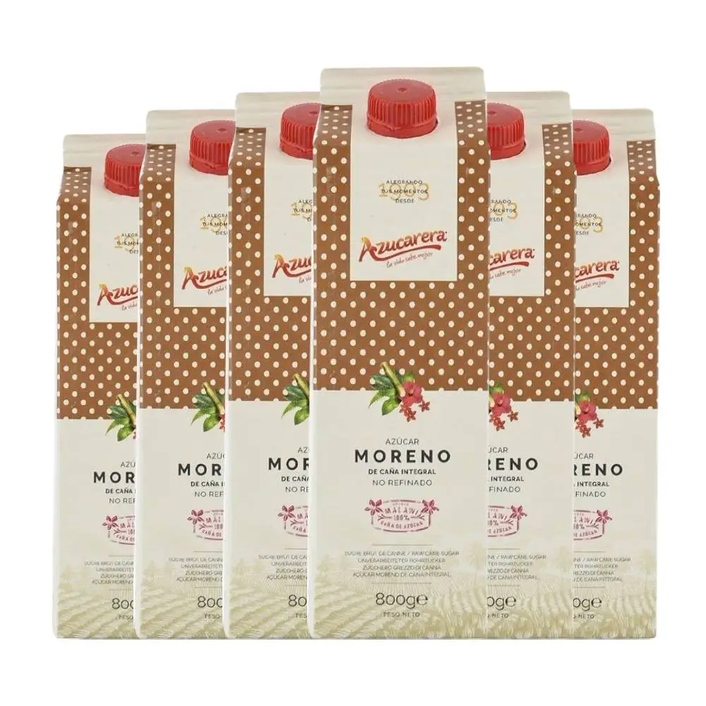 Azúcar moreno Azucarera 800 g pack de 6