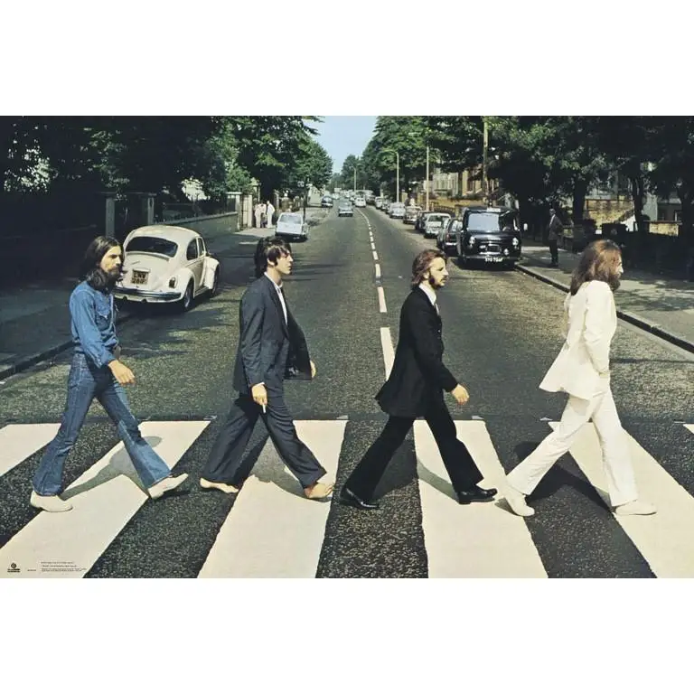 Poster the beatles abbey road