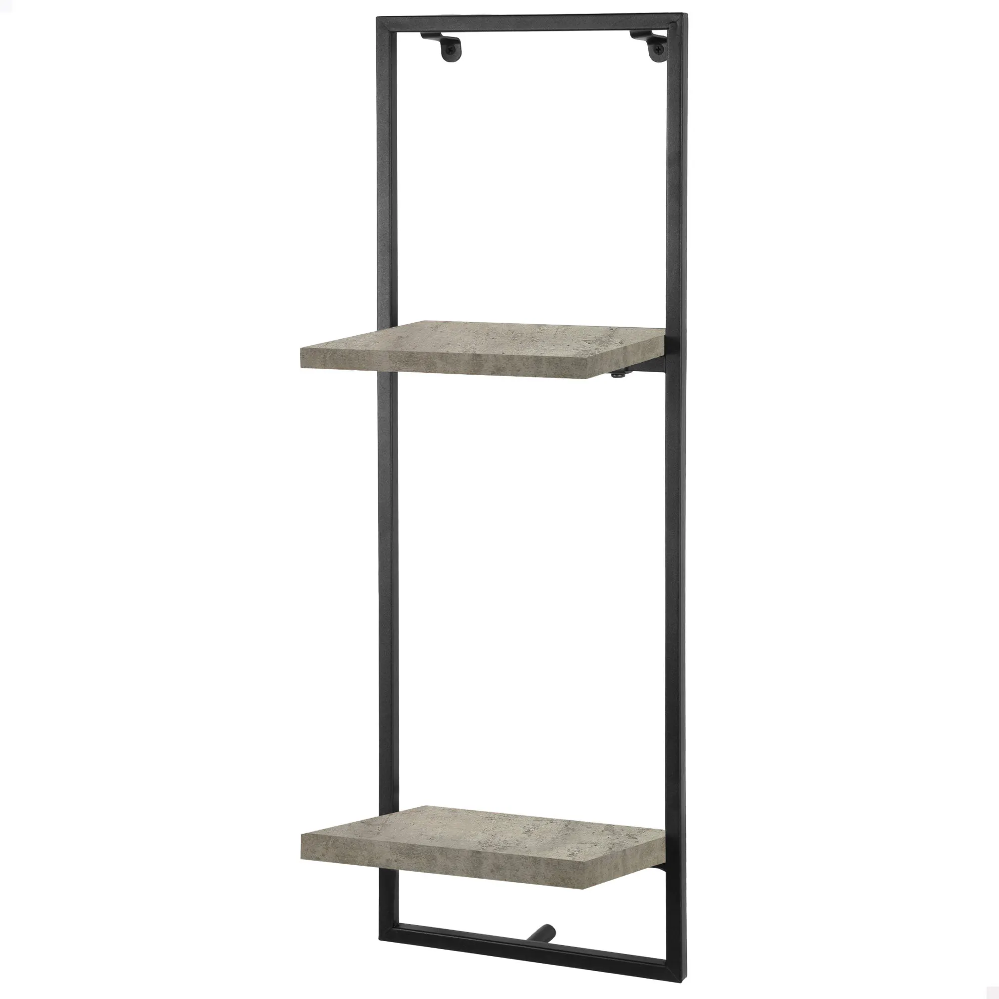 Max Home Estantería pared efecto cemento 2 estantes 25x20x75 cm