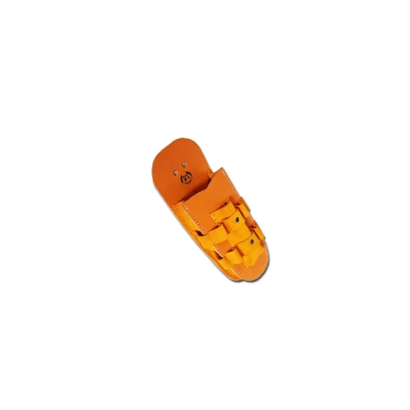 Funda para Herramientas de Cuero Resistente con Bolsillo Fuelle y Portadestornilladores - Ideal para Electricistas