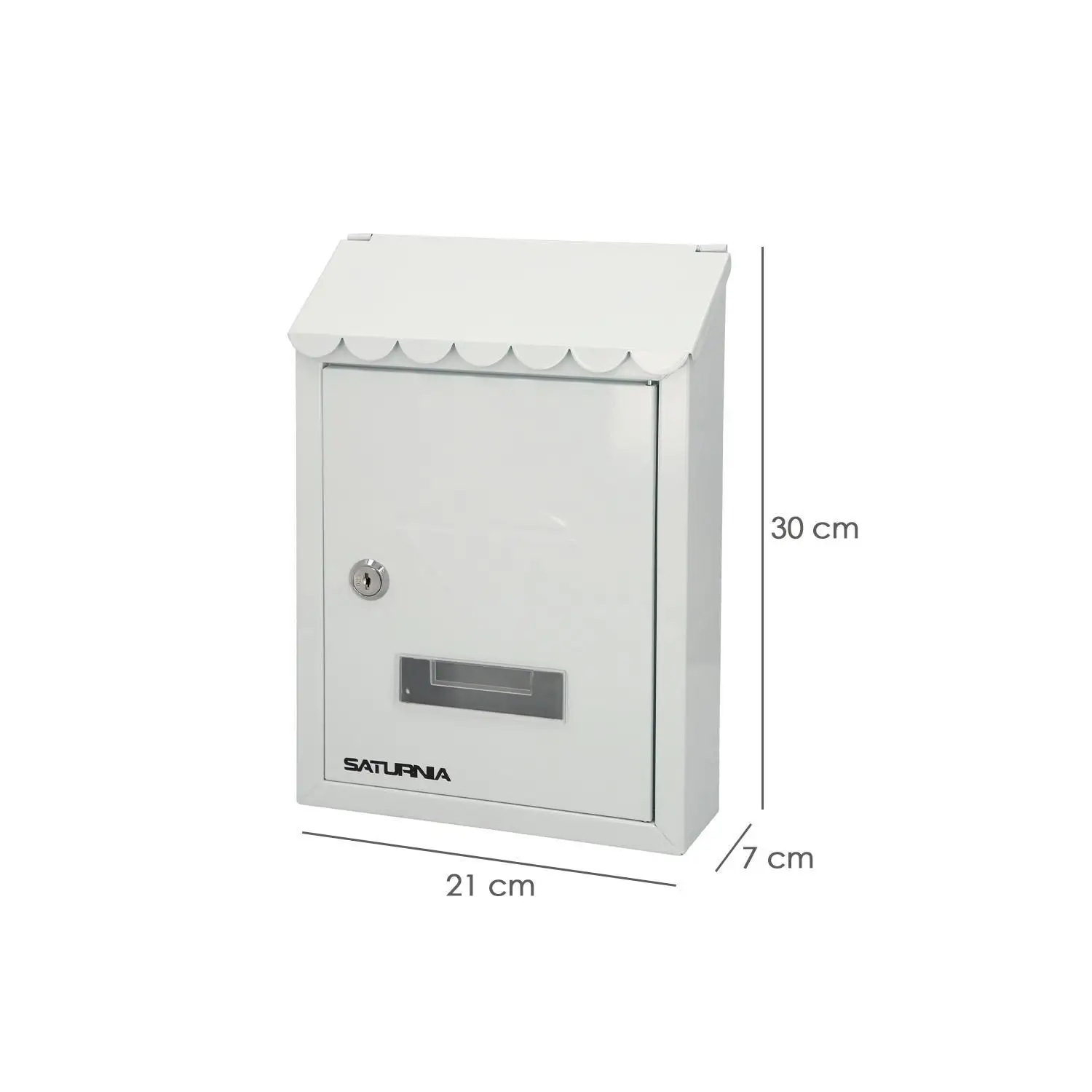 Exterior mailbox 205x300x70mm White