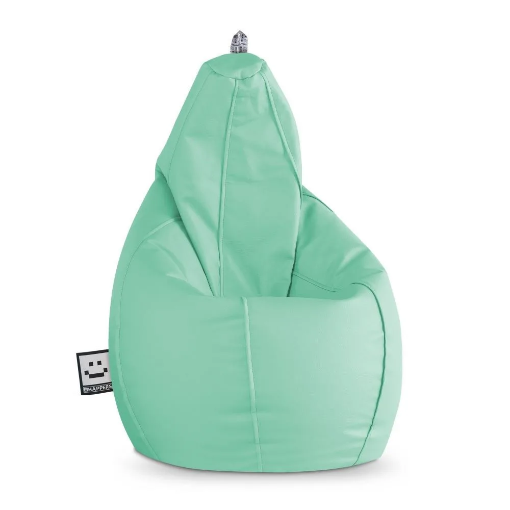 Puff Pera Polipiel Menta HAPPERS - Cómodo, ligero y resistente. Make it Happers®