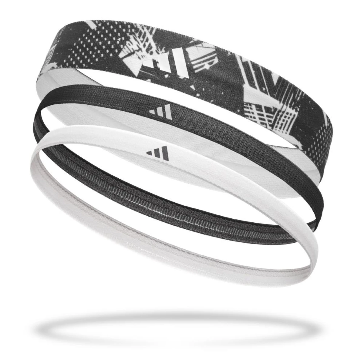 ADIDAS BANDAS PARA LA CABEZA GRAPHIC NEGRO (Pack 3 Unidades)