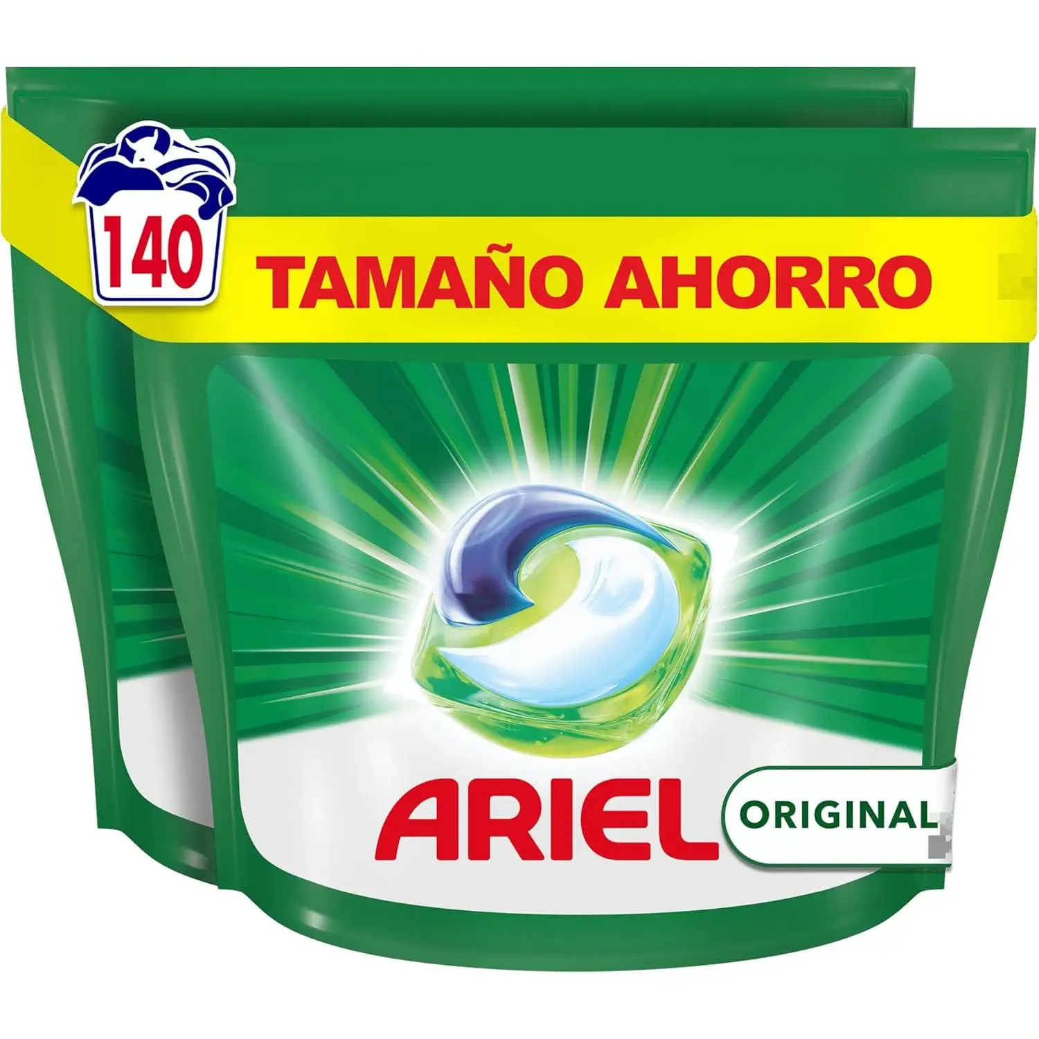 Ariel Original Pods, Detergente Líquido para Lavadora | Pack de 140 Cápsulas, Todo en 1 Pods
