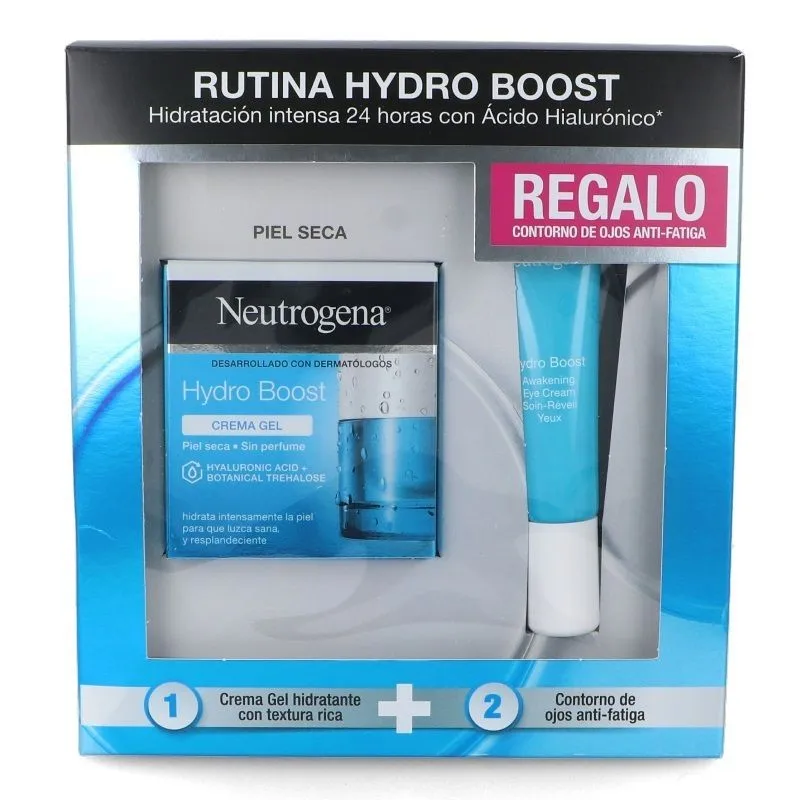 NEUTROGENA HYDRO BOOST PACK FACIAL CREMA GEL PIEL SECA 50 ML + REGALO CONTORNO DE OJOS 15 ML