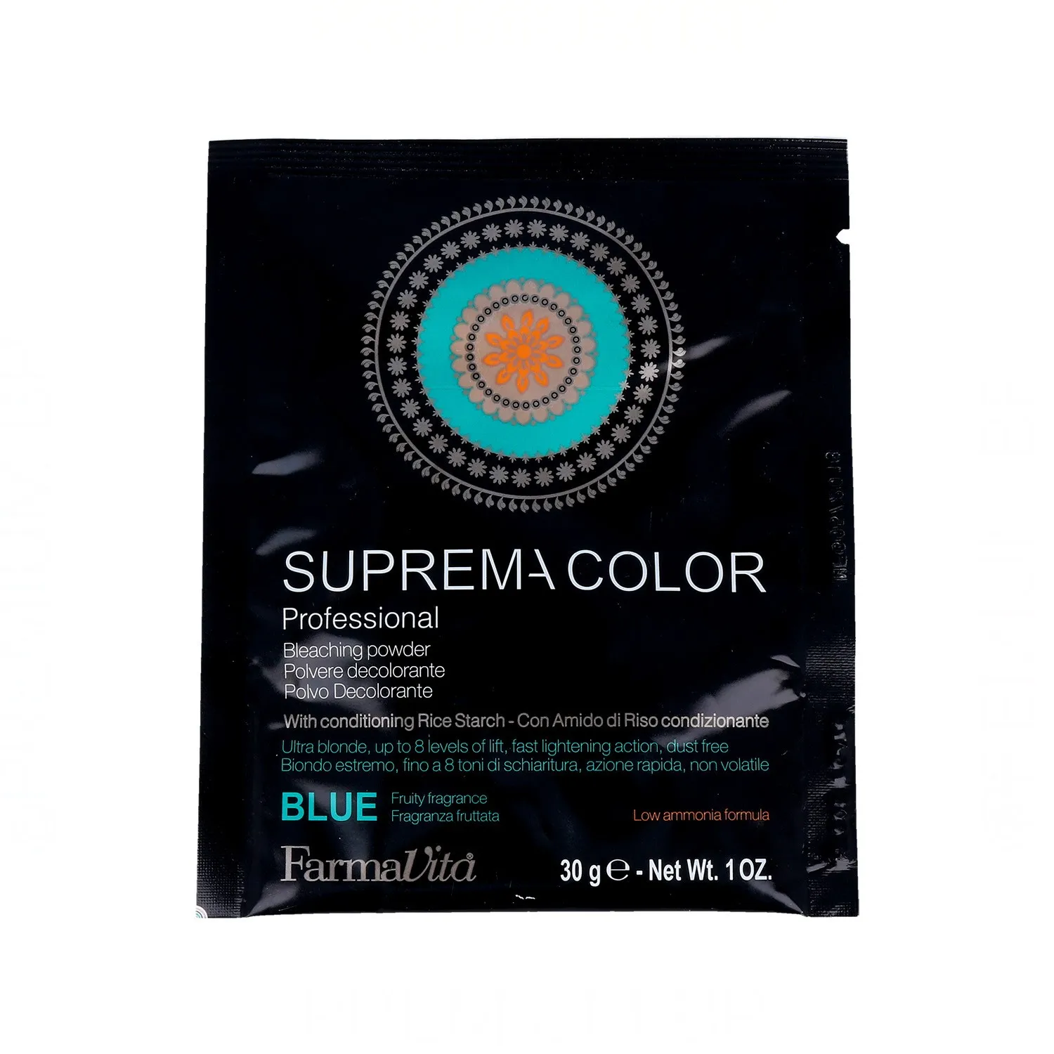 Pharmacite Supreme bleaching powder bleaching blue decolorizing 30 gr, decolorizing powder. Beauty and care of your hair and your skin with pharmacite.