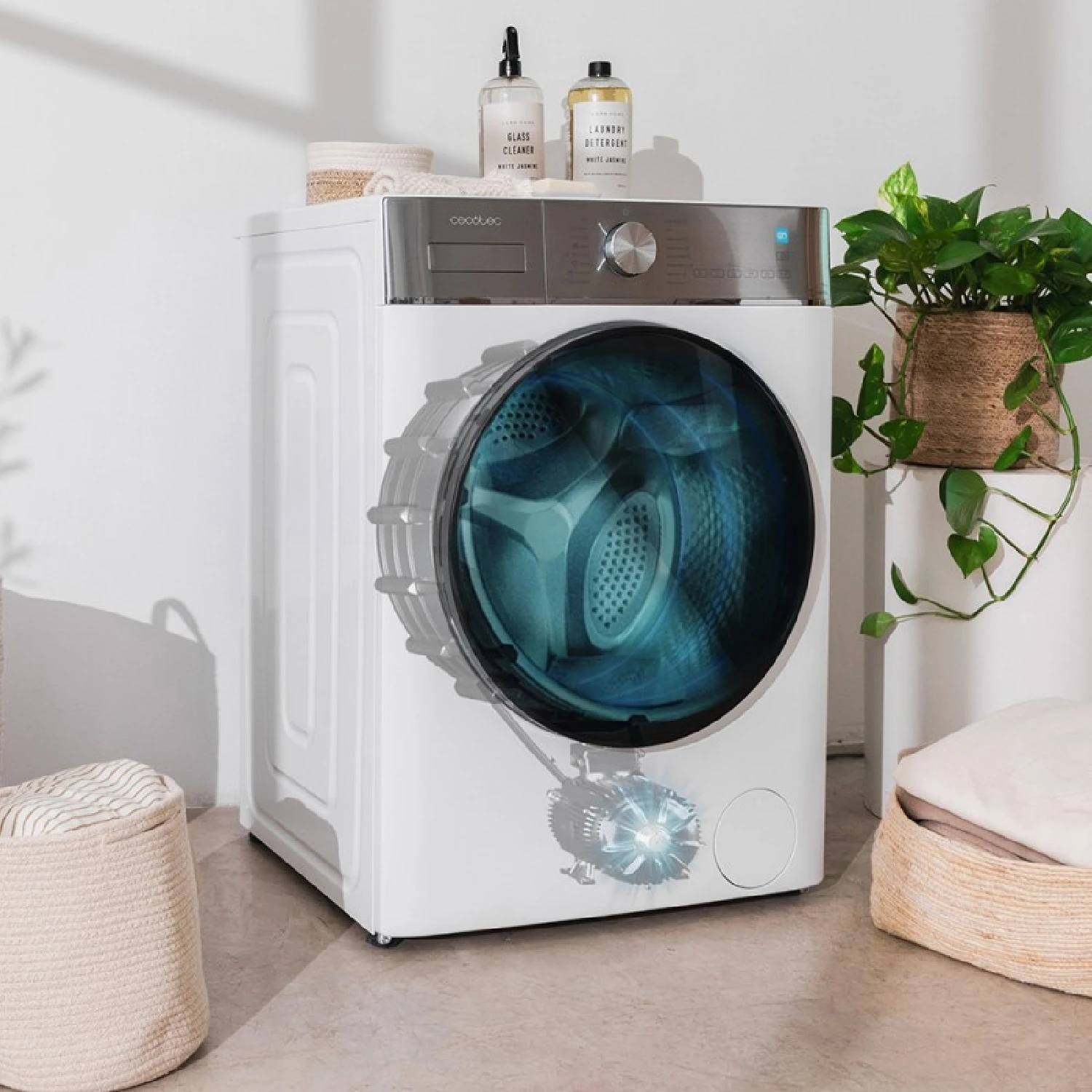 Cecotec Máquina de lavar roupa com carregamento frontal Bolero DressCode 8800 Inverter A