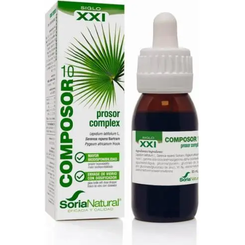 Soria natural COMPOSOR 10 PROSOR 50 Mililitros - Suplemento para la Salud Masculina y el Bienestar