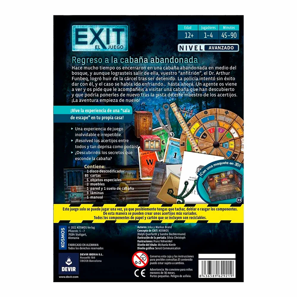 Exit return to the cane abandoned the card game-brand new-Devir-cards-