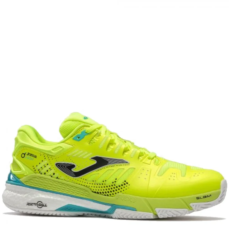 Zapatilla Padel Joma Slam Classic 2609 Tcslas2609c Amarillo Fluor Hombre Ventilacion Vts