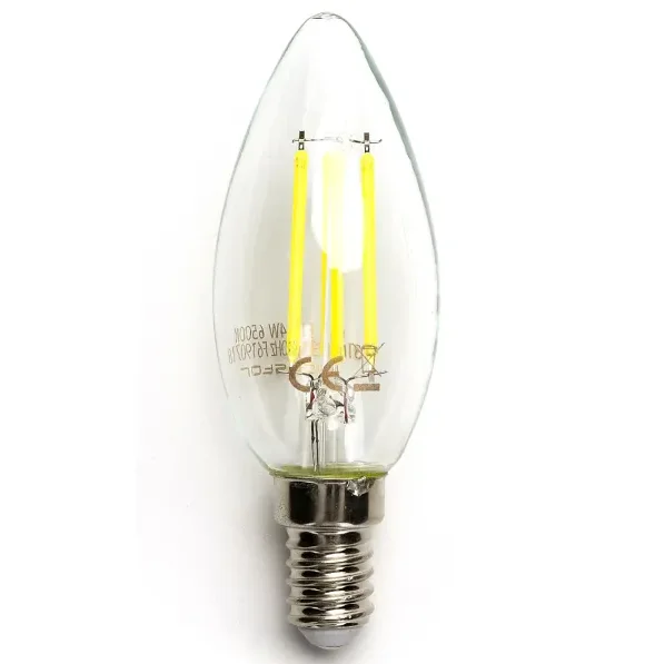 Bombilla de filamento LED (transparente) C35 E14 4W