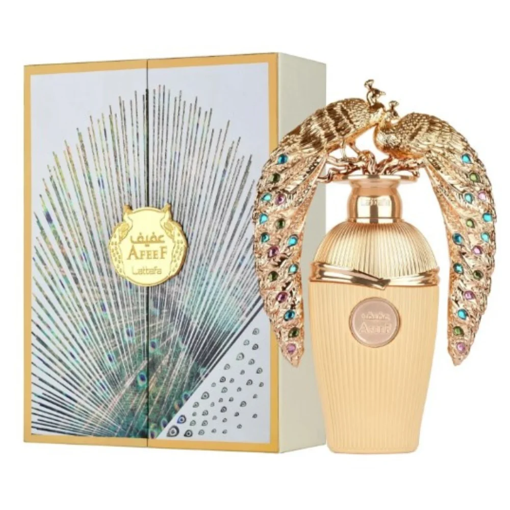 Perfume Arabe Lattafa Afeef – Eau de Parfum Unisex 100% Original, 3.4oz – Fragancia Oriental de Lujo para Todo el Día