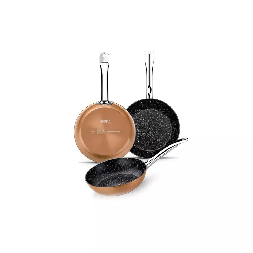 MONIX COPPER - SET DE 3 SARTENES