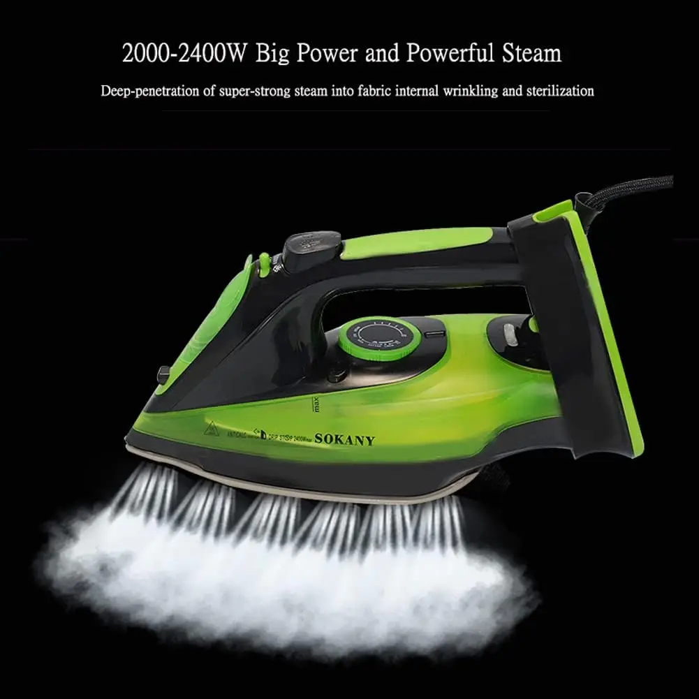 Cordless steam iron, 2400 w, 370 ml water tank, cordless steam iron with ceramic base and sole