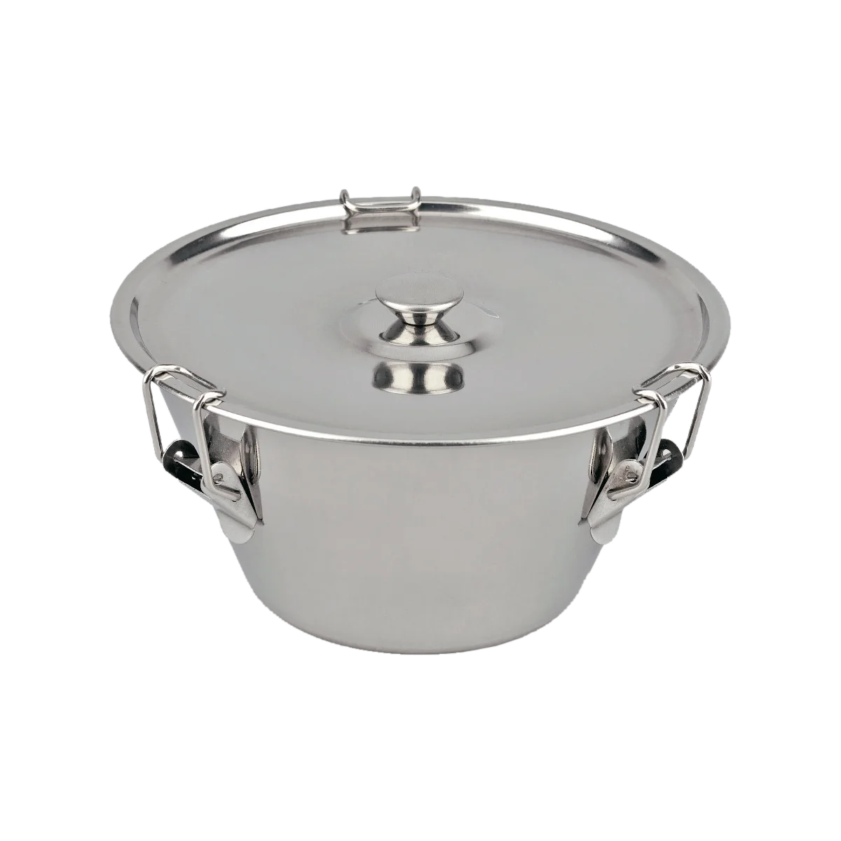 STARLEY- Flanero con tapa de forma cónica 16/18/20 cm de acero inoxidable. Válido para horno, ideal para postres, repostería