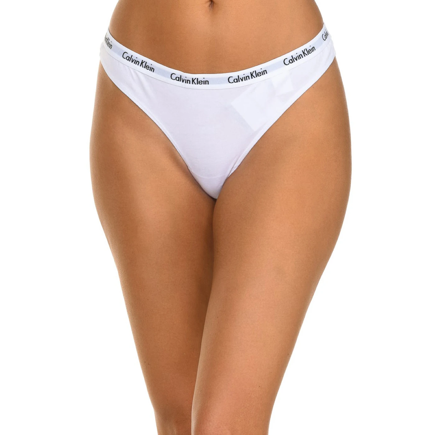 Calvin Klein-Pack-3 thongs with elastic rubber waistband D1622T women