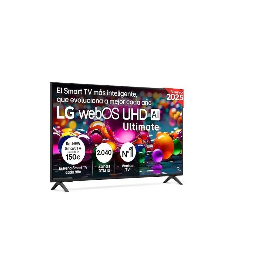 LG TV 55 Pulgadas 4K UHD Smart TV UA74 2025 | Televisor HDR10, α7 Gen8, webOS 25, Gaming VRR, WiFi Bluetooth — oferta en AliExpress