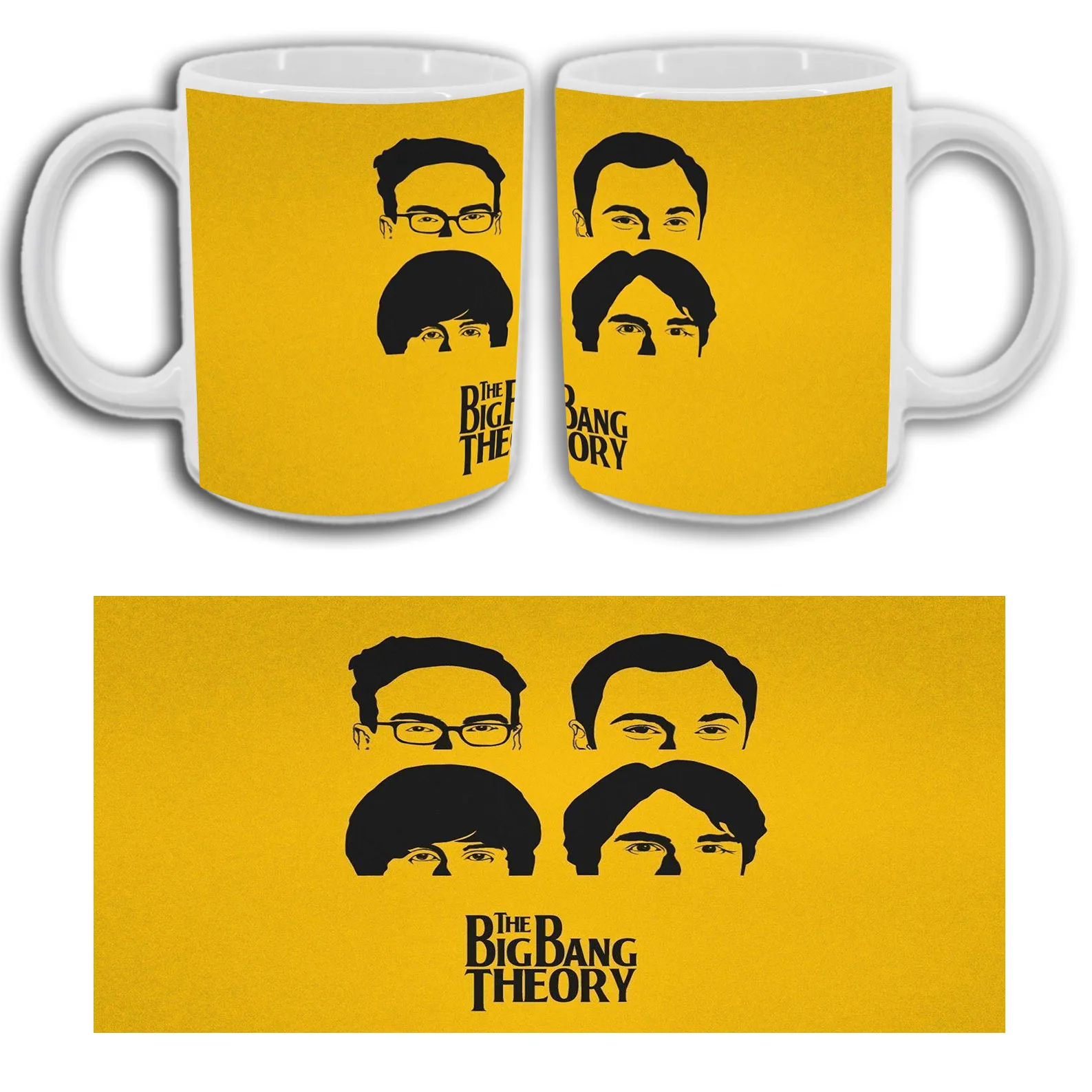 Big Bang Theory Cup. Sheldon Cooper. Penny. Leonard. Howard. Amy