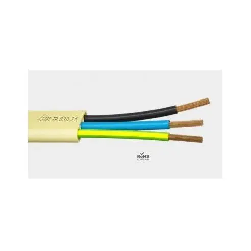 Cable Tubo Extraplano Flexible 3x1.5mm² FORCEMILK Cemi TB315