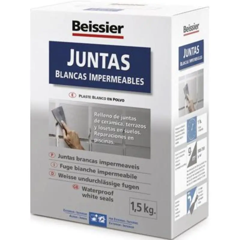 Cemento juntas blancas impermeable 1,5kg
