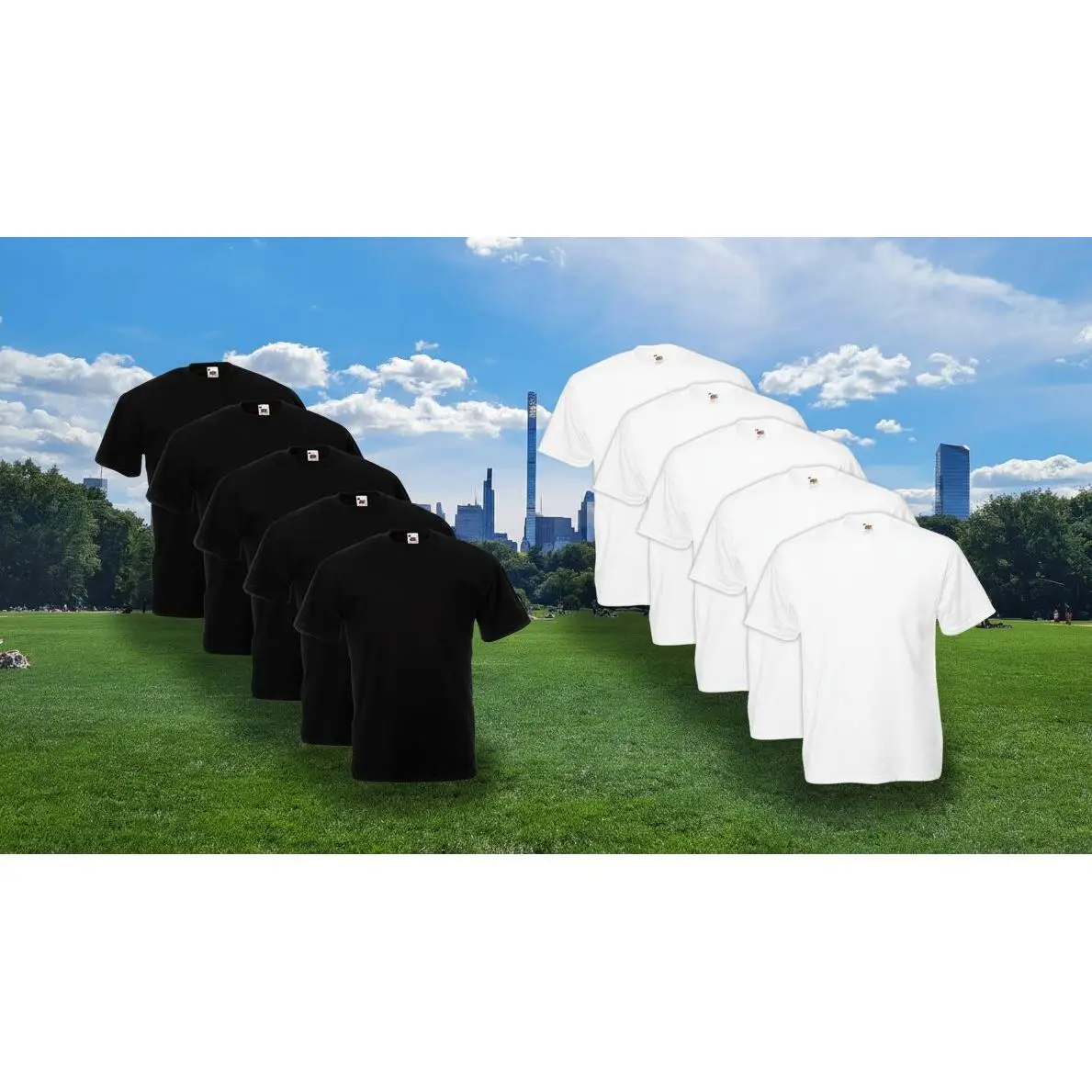 Conjunto de 10 camisetas básicas elegantes y cómodas - UNISEX - Marnaula