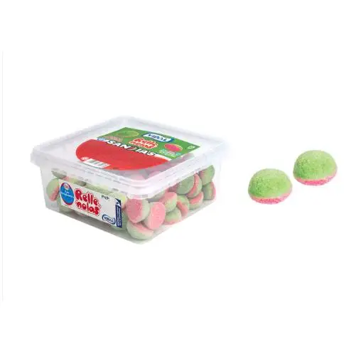 VIDAL Sandías Rellenas Pica bandeja de 75 uds aprox. 795 g Sabor a Sandía Sin gluten Sin grasa Vidal sabor Original garantizada