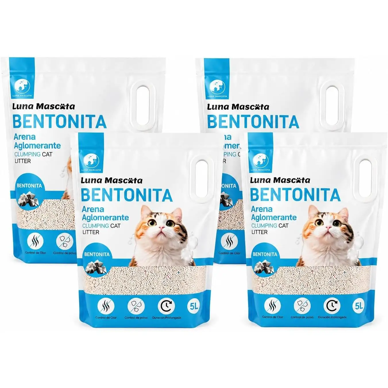 C.A | Pack de Arena para Gatos de Bentonita 🐱 | Aglomerante y Alta Absorción | Bajo Polvo y Control de Olores