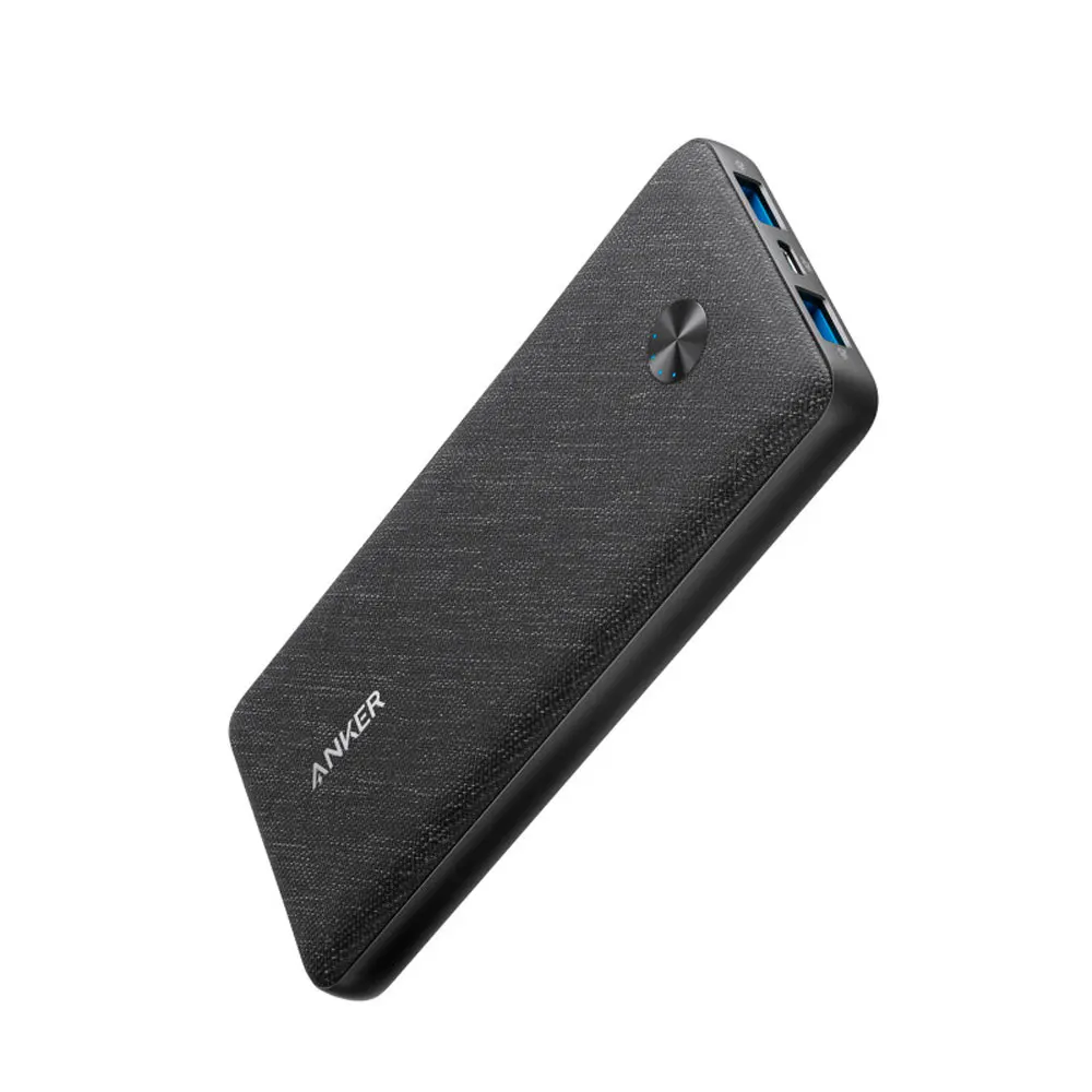 bateria externa movil anker innovations powerbank 10000mah superslim black  ultra delgado y ligero