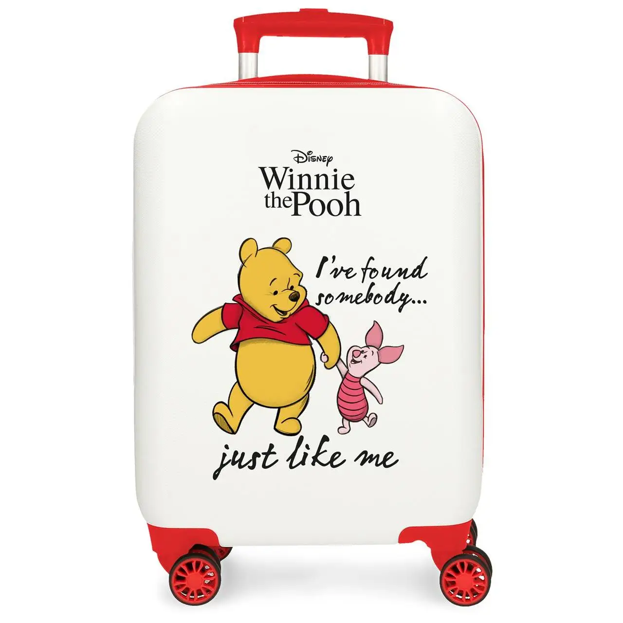 Disney Maleta De Cabina ABS Rígida Winnie & Piglet Blanco