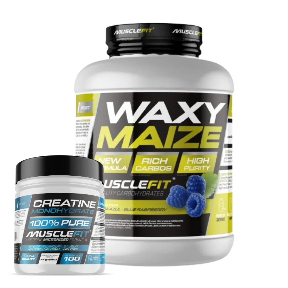 Pack Intra-Entreno Waxy Waize 2kg (varios sabores) + Creatina 300g (neutra) - Musclefit│MUSCLECULT