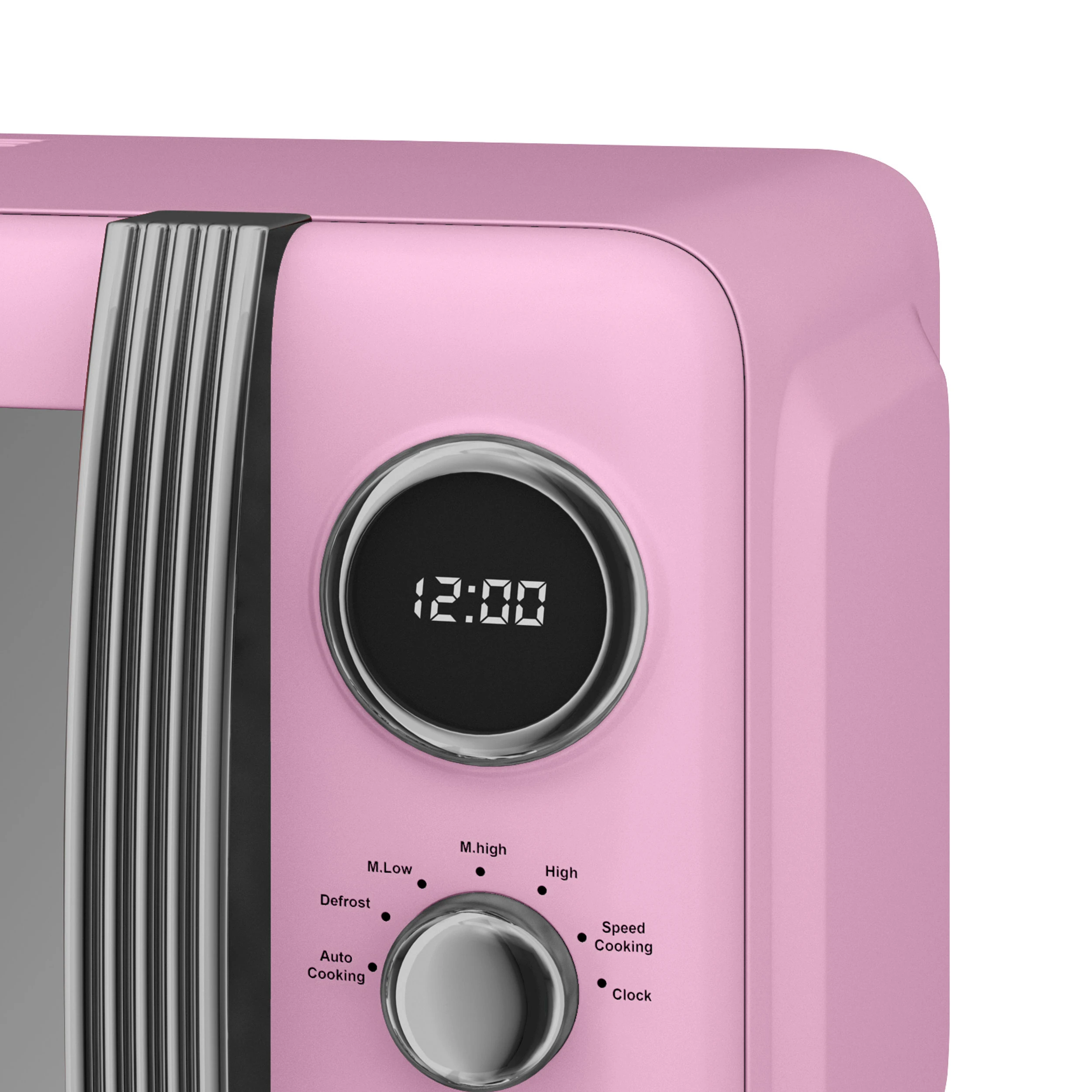 Swan sm22030lpneu retro digital microwave 20l, 5 power levels, defrosting function timer 60 min, 800w, pink