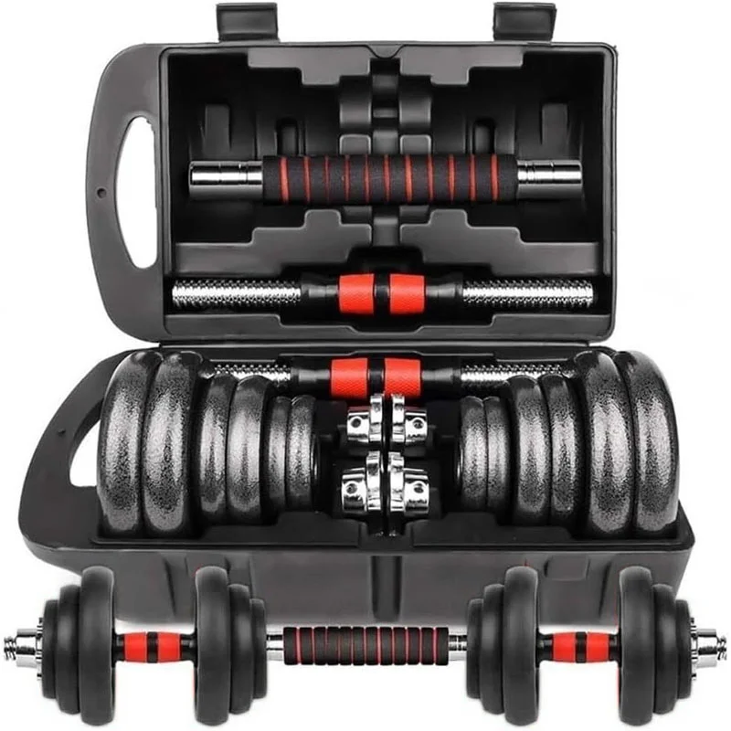 DECODEKO-Conjunto de mancuernas ajustables para el hogar, conector de barra, adecuado para entrenamiento de culturismo en casa